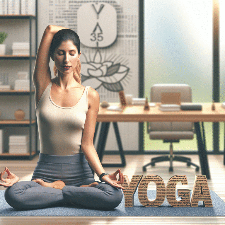 vídeo de yoga de 5 minutos para relaxar no trabalho