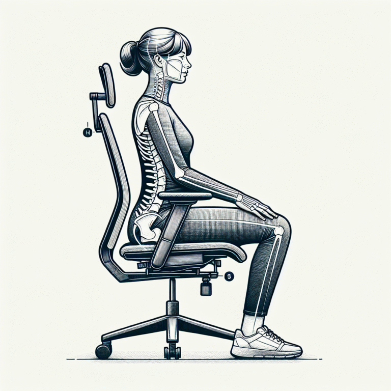 Postura correta com cadeira ergonômica