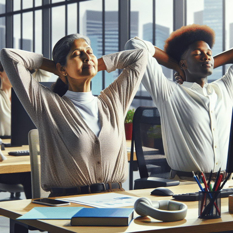 exercícios de ombro e pescoço no escritório: alivie a tensão acumulada