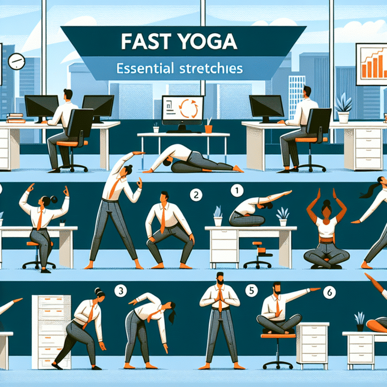 tutorial rápido de yoga no escritório: alongamentos essenciais para funcionários