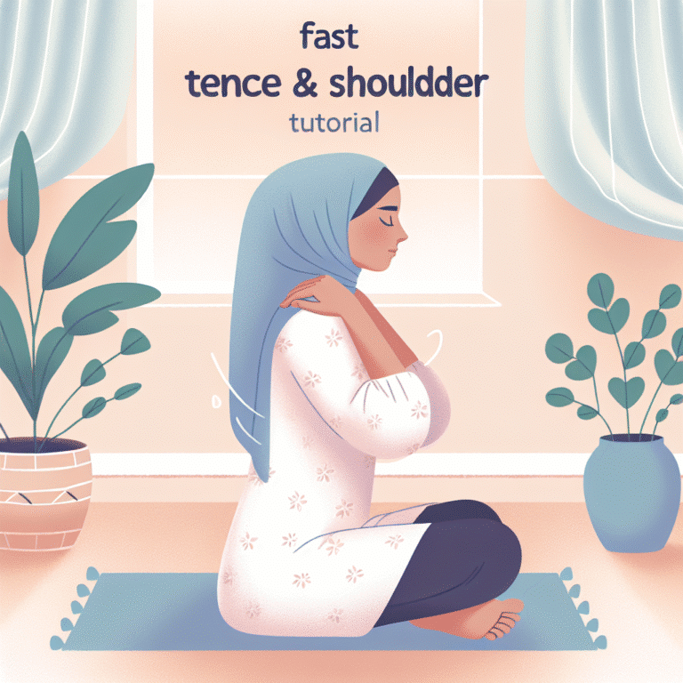 tutorial rápido para aliviar pescoço e ombros tensos
