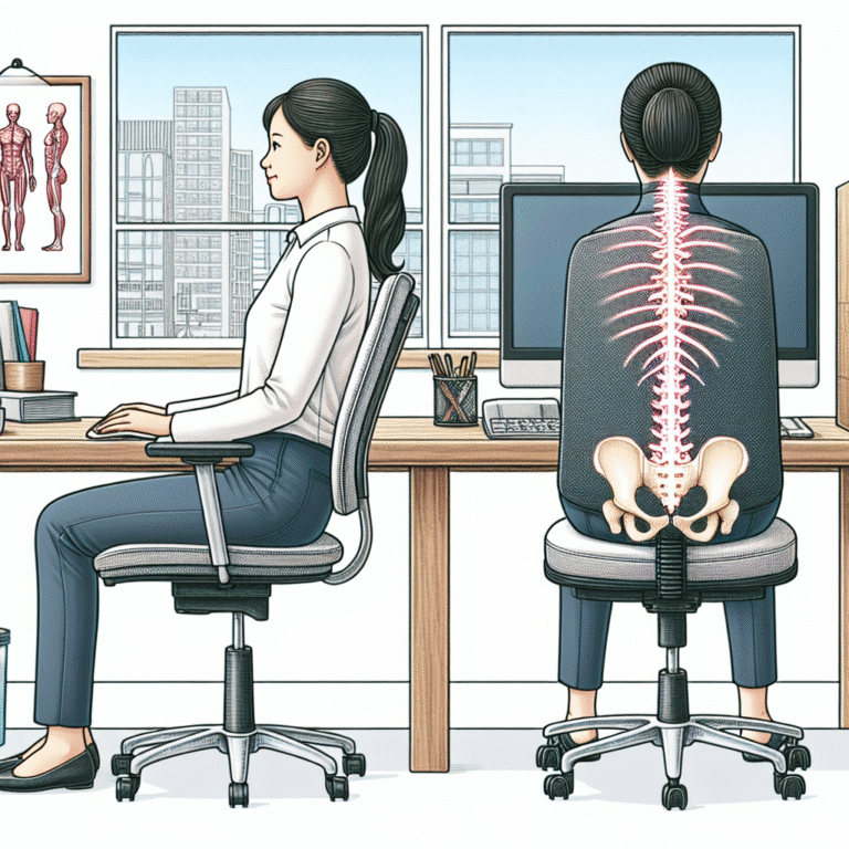 como manter coluna ereta no trabalho