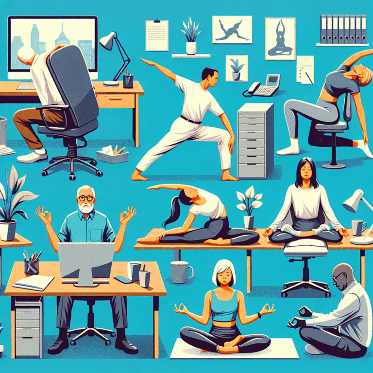 posições de yoga para mesa de trabalho: fique relaxado enquanto trabalha