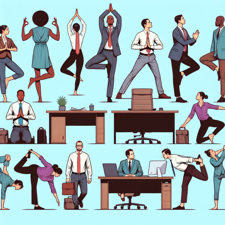posições de yoga que podem ser feitas na mesa do trabalho