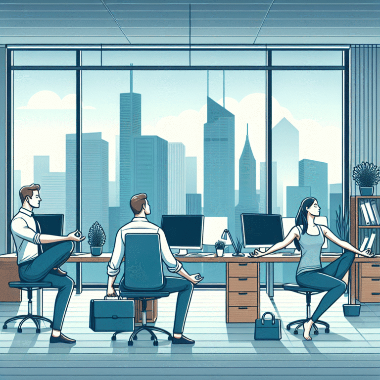 yoga curta para intervalo no trabalho: relaxe em minutos