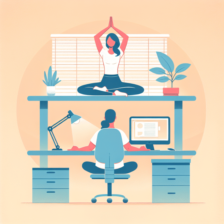 yoga curta para intervalo no trabalho: respire e relaxe em poucos minutos