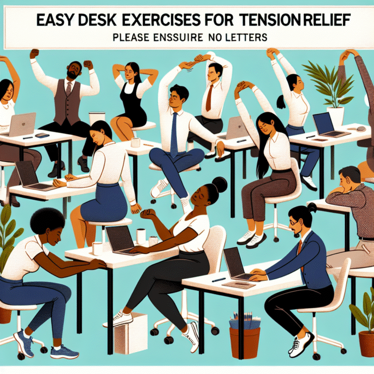 guia fácil de exercícios na mesa para aliviar a tensão