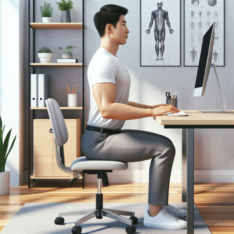Postura ideal para quem trabalha sentado