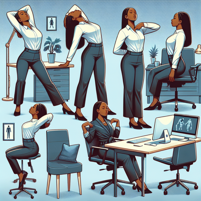 exercícios de ombro e pescoço para combater a rigidez no escritório