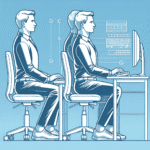 Postura ideal para digitação e uso de computador