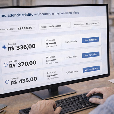 Veja como usar um simulador de crédito para encontrar o empréstimo ideal, analisando CET, juros, parcelas e impacto no orçamento mensal.
