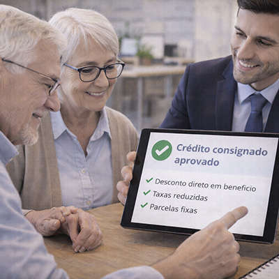 Saiba as vantagens do crédito pessoal consignado para aposentados e negativados, com taxas menores, desconto em folha e mais detalhes.