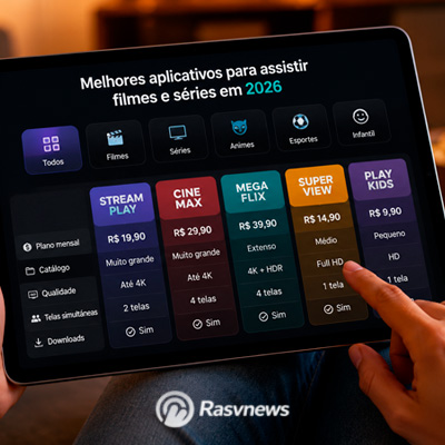 melhores aplicativos para assistir filmes e séries